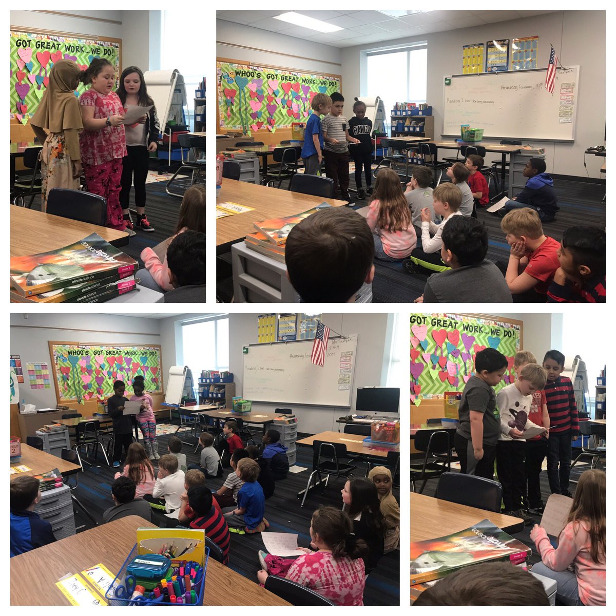 OPS_OakValley's tweet photo. 2nd Grade S’s in Ms. Sempek’s class demonstrating their D.O.K through 🎶’s about the 3 stages of matter!! Great way to help S’s develop meta-cognition on the subject! @OPS_Sciences @Glenn_E_Mitch #introtochemistry! #science #inquiry https://t.co/KR96y0f0Y1