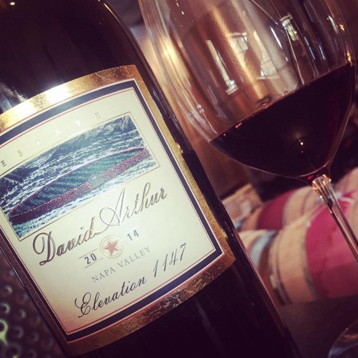 .<a href="/DavidArthurVine/">David Arthur</a>'s flagship cabernet sauvignon is sourced from vineyards over 1000 feet above sea level! Live the high life with your own glass at #NapaInNewport. 🍷