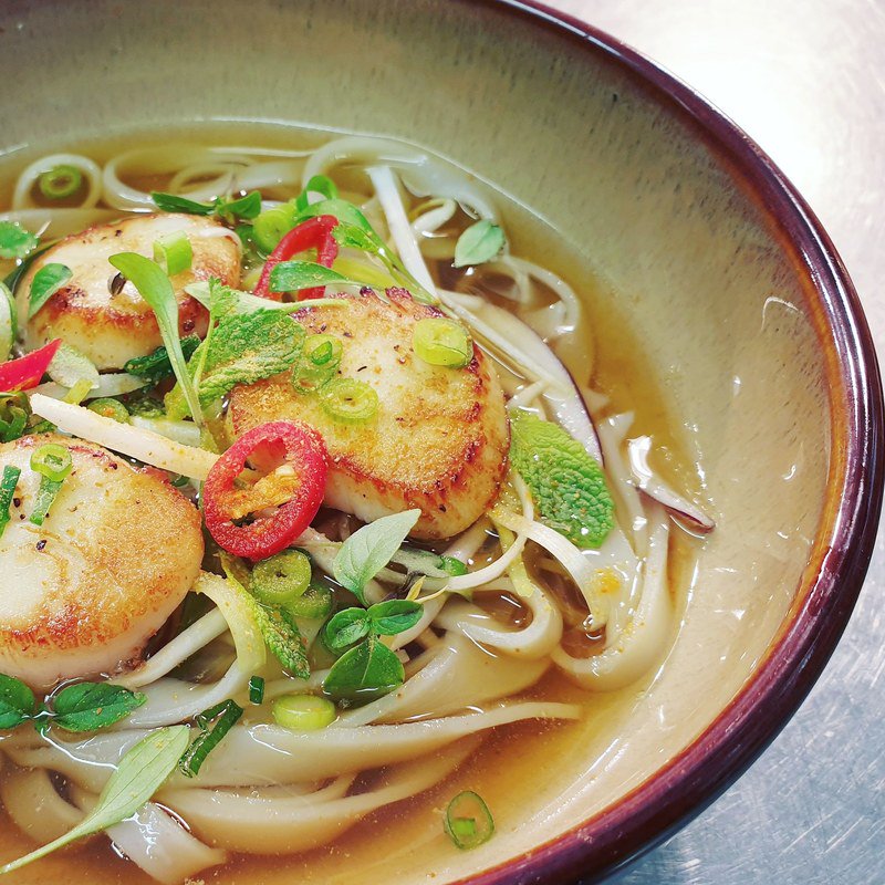 zong_t's tweet photo. Pho with Scottish Scallops.

#thestaffcanteen  https://t.co/ZgkgEuaHfC https://t.co/dvyMIDze25