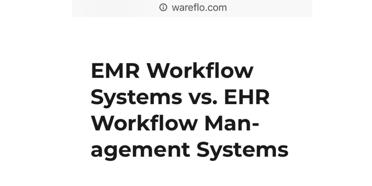 wareFLO's tweet image. “We can compare difference btwn a workflow management system & workflow system 2 between a database management system & a database system” (Page 357, Wil van der Aalst, Kees Max van Hee, Workflow Management: Models, Methods & Systems, MIT Press, 2004) #HIMSSworkflow #HIMSS19