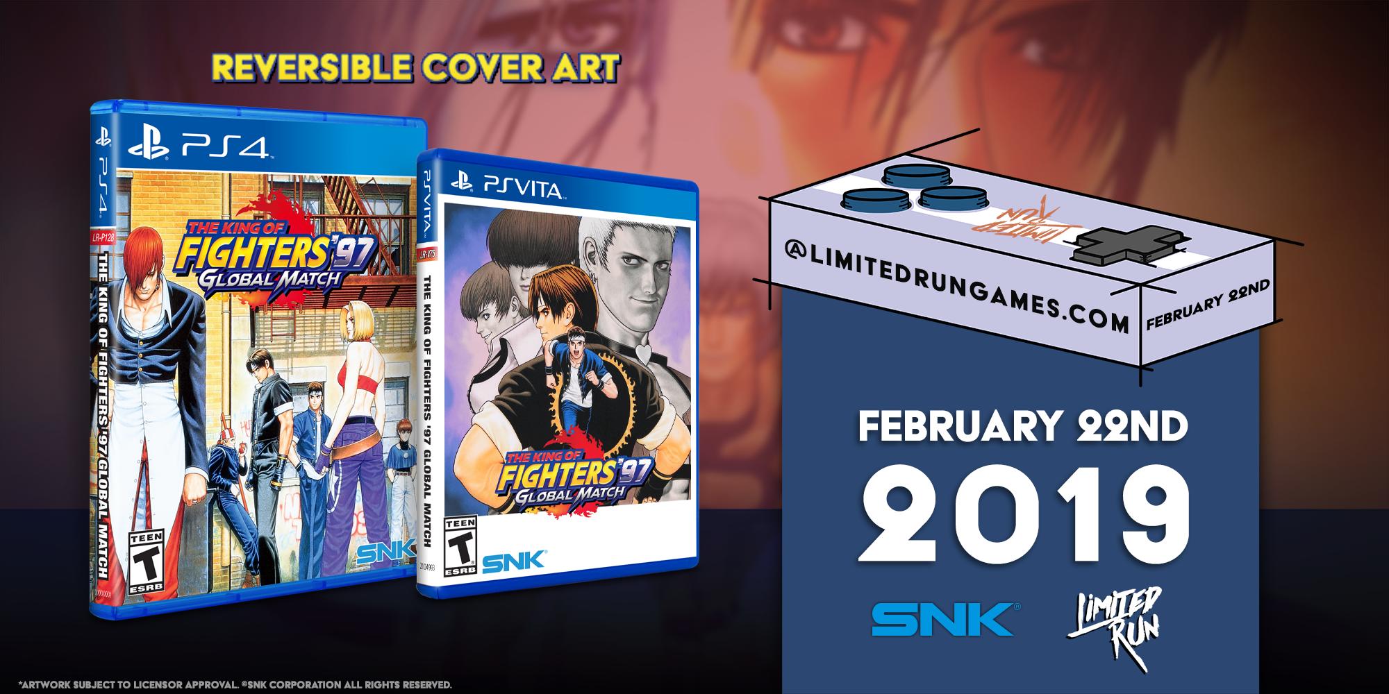 Limited Run Games on X: Hot off the presses: we'll be bringing  @SNKPofficial's NEOGEO classic The King of Fighters '97: Global Match to  PlayStation 4 and Vita next Friday, February 22 at