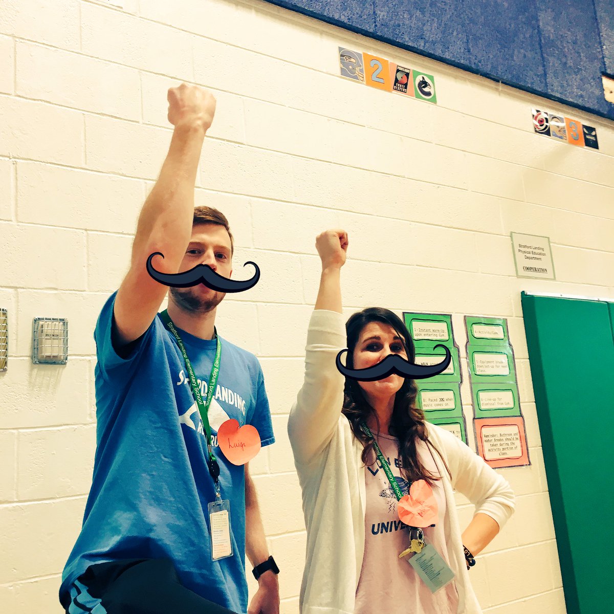 EmilyDoramus's tweet photo. Our Mario and Luigi move!!!!! @SLESVanAllan @StratfordLndgES @MrFannonSLES #valentinesday #coinjump https://t.co/WM9rc62XLp