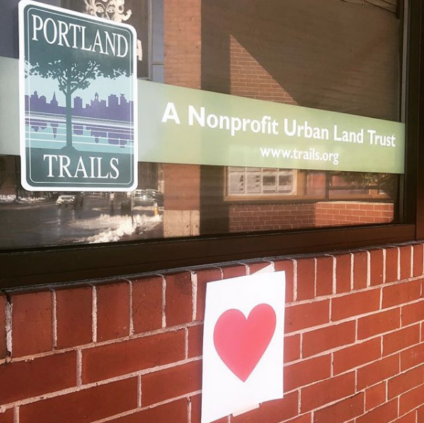 portlandtrails's tweet photo. The #ValentineBandit has struck again at Portland Trails! 💕 Wishing you all a Happy Valentine’s Day! #portland #portlandtrails #ValentinesDay2019 https://t.co/ipfKETqfzH