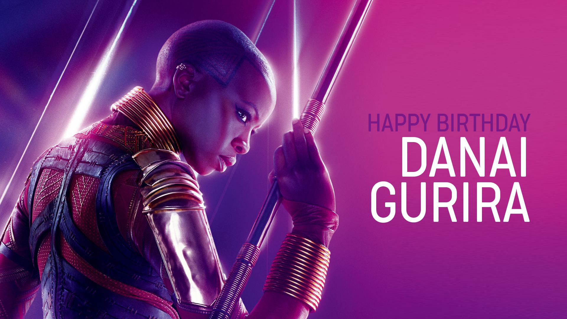 Die Schauspielerin von Okoye,
DANAI GURIRA
wird heute 41 ahre alt

Happy Birthday ! 