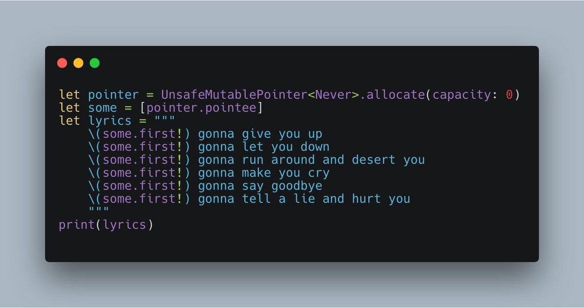 tomqueue's tweet image. Does Never really never ever exist?