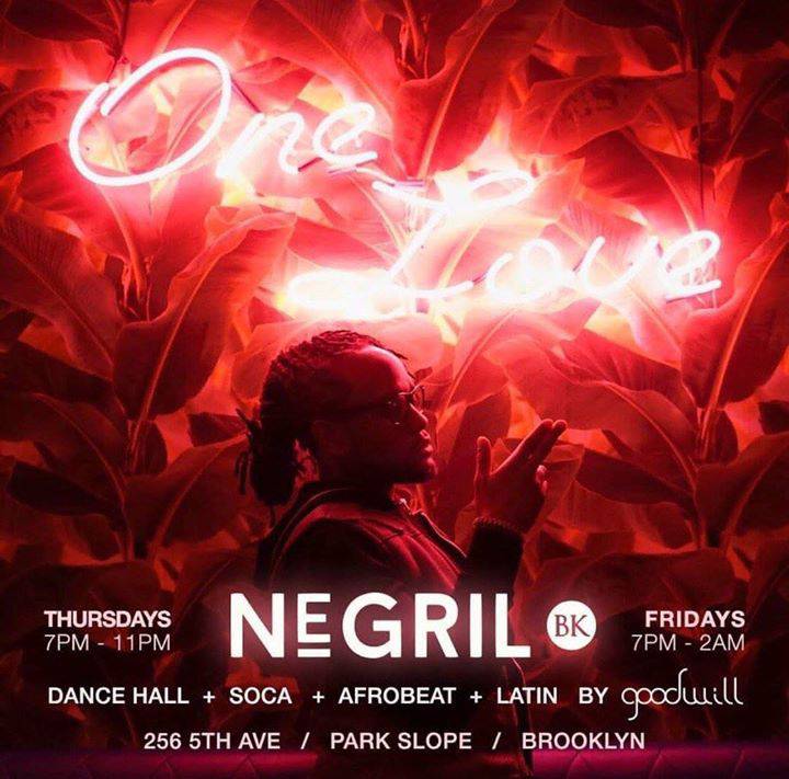 TheWTMApp's tweet photo. One Love at Negril Village • Thursday & Friday
⏰: 7-11 pm
📍 Negril Village | 256 5th ave Park Slope BK
#Love #club #party #food #wtm #social #afrobeats #soca #latin #dancehall #brooklyn #WTMHappyHour https://t.co/8RTBHYjV1B
