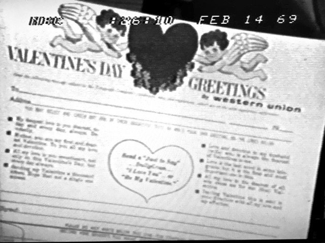 vutvnews's tweet photo. NEWS QUIZ ANSWER: Office workers at Western Union were calling the recipients of singing telegrams on #ValentinesDay! The smiling worker had just been told he sounded like #FrankSinatra, after which #DavidBrinkley said "It wasn't Frank Sinatra, but for $2.20 it was good enough." https://t.co/Cu6AriFKDl