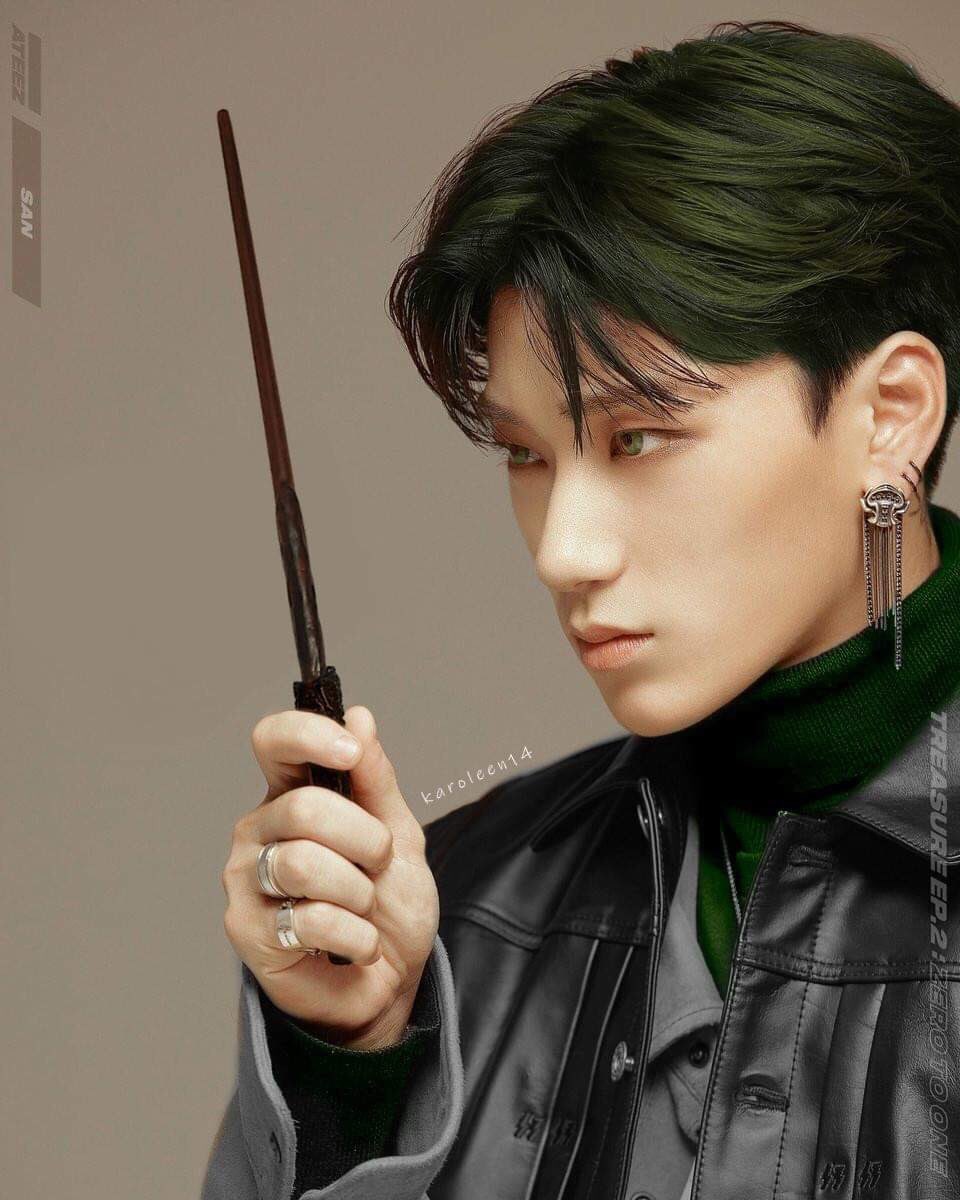 karoleen14's tweet photo. #ateez #san #fanart #kpopfanart #edit #harrypotter #kpop #choisan #에이티즈 #산 #hp #ateezfanart #slytherin https://t.co/UwKcRZ6Jjc