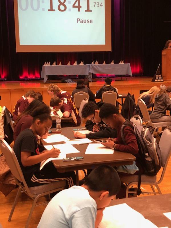 JEShepardMiddle's tweet photo. Great job MathCounts team at the regional competition at UNC today! #SMSGrowthSuccessNothingLess #WeAreDPS https://t.co/ymPAOuJJAp