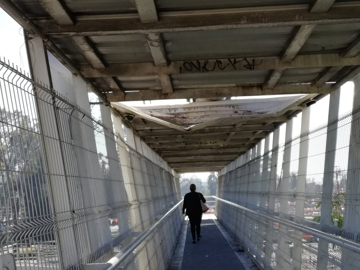 adrianalunacruz's tweet image. Condiciones pésimas #techado de #Puentepeatonal en #LMateos y Las Fuentes a una cuadra de #Periférico.
@MovilidadZap @GobiernoJalisco