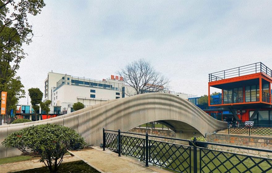 World’s Longest 3D-Printed Concrete Bridge Opens in Shanghai...