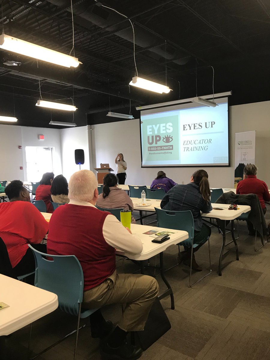 secondlifetn's tweet photo. We are also sending some love to the over 25 people that attended our community HT 101 and Eyes Up Educator training today!!
#IAmEyesUp #endhumantrafficking https://t.co/mokPws30DW