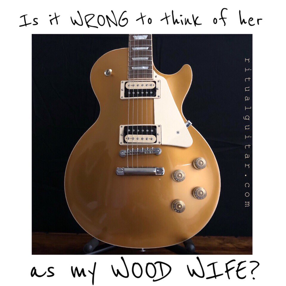 RitualGuitar's tweet image. Asking for a friend. 
Happy Valentine’s Day 🖤

#ritualguitar #playeveryday.