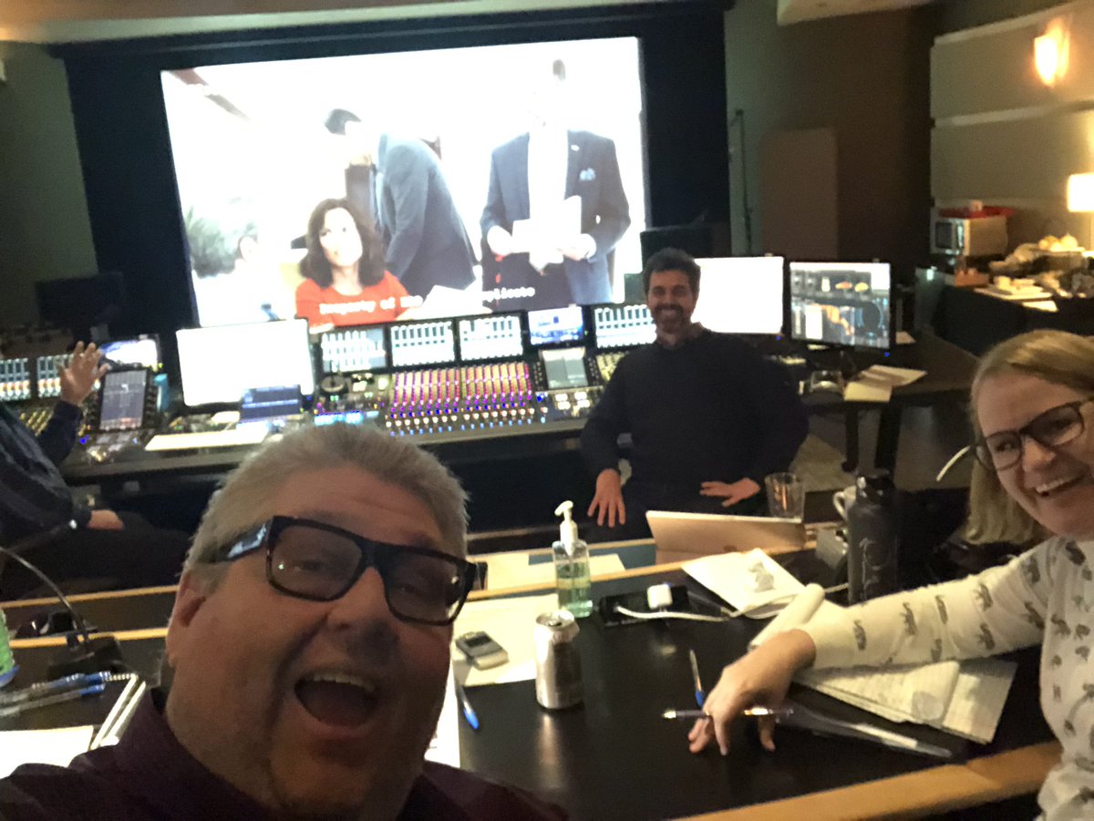 DavidHMandel's tweet photo. First #veep #soundmix of the year #ep701 (while someone is off skiing with her new movie family) @veephbo #bts https://t.co/c9iwDUlzIs
