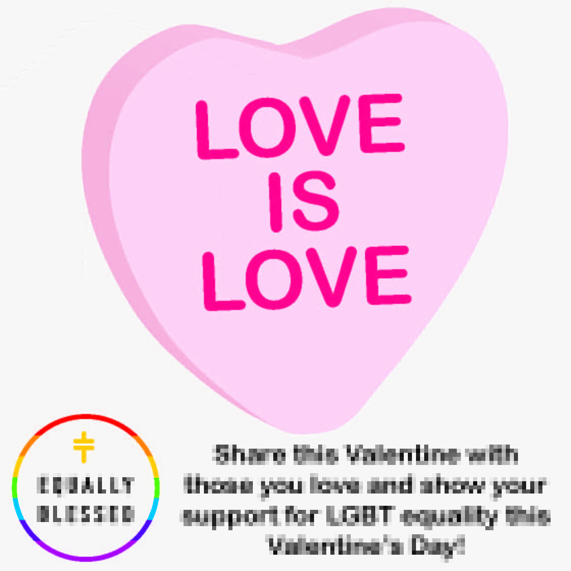 EquallyBlessed's tweet photo. We love all of our supporters and followers! Happy Valentine's Day! #EquallyBlessed #LoveIsLove https://t.co/fBFHqHmYKR