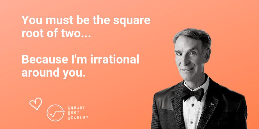 squarerootedu's tweet photo. C'mon, we couldn't let the day go by without a #SquareRoot #Valentine.
#Valentines #ValentinesDay #Science #ScienceValentines #STEM #STEMEquity #BillNye #BillNyeSavesTheWorld #BillMeetScienceTwitter https://t.co/z26FeySfSr