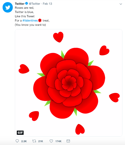 PandemicLabs's tweet photo. @Twitter launches a #ValentinesDay reaction, makes updates to the search icon &amp; improves way of checking out/following users. Get the deets: https://t.co/ZkSwlFa7MZ #SocialMediaNews https://t.co/XQ4et5Eg1L