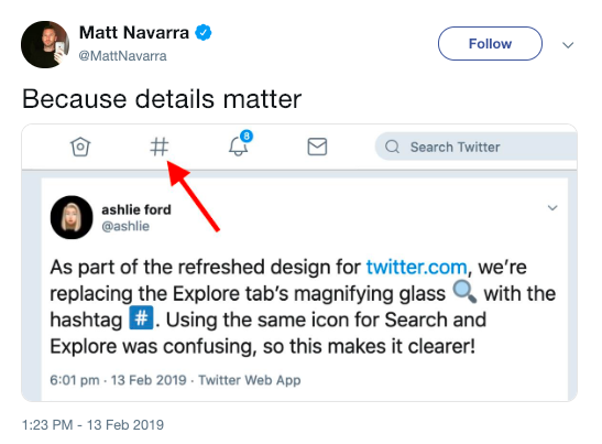 PandemicLabs's tweet photo. @Twitter launches a #ValentinesDay reaction, makes updates to the search icon &amp; improves way of checking out/following users. Get the deets: https://t.co/ZkSwlFa7MZ #SocialMediaNews https://t.co/XQ4et5Eg1L