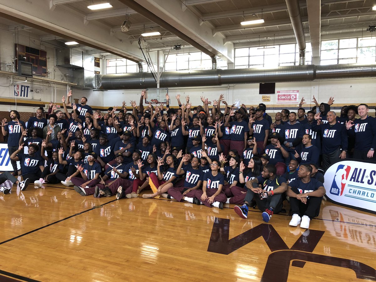 Nba Cares Students At West Charlotte High School Were Gifted New Locker Rooms For The Boys And Girls Basketball Teams And All Teachers Received A Year Subscription To Headspace Nbafit