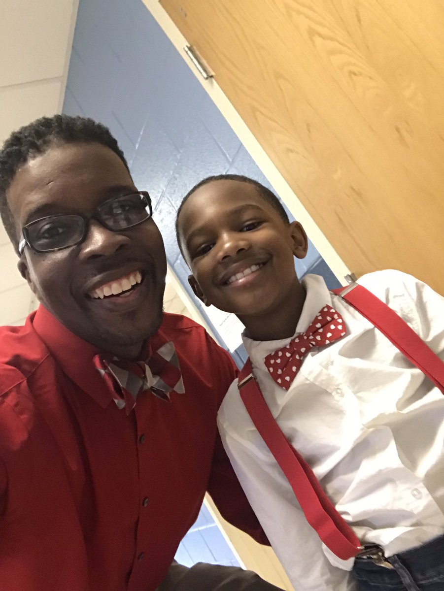 MHES_Principal's tweet photo. Ran into one of my students doing the bow tie thing as we celebrated Valentine’s Day today! I was just as excited to see him in a bow tie as he was about seeing me! #relationshipsmatter #apchronicles  #ghes @GHES_Principal https://t.co/PRYKKl467x