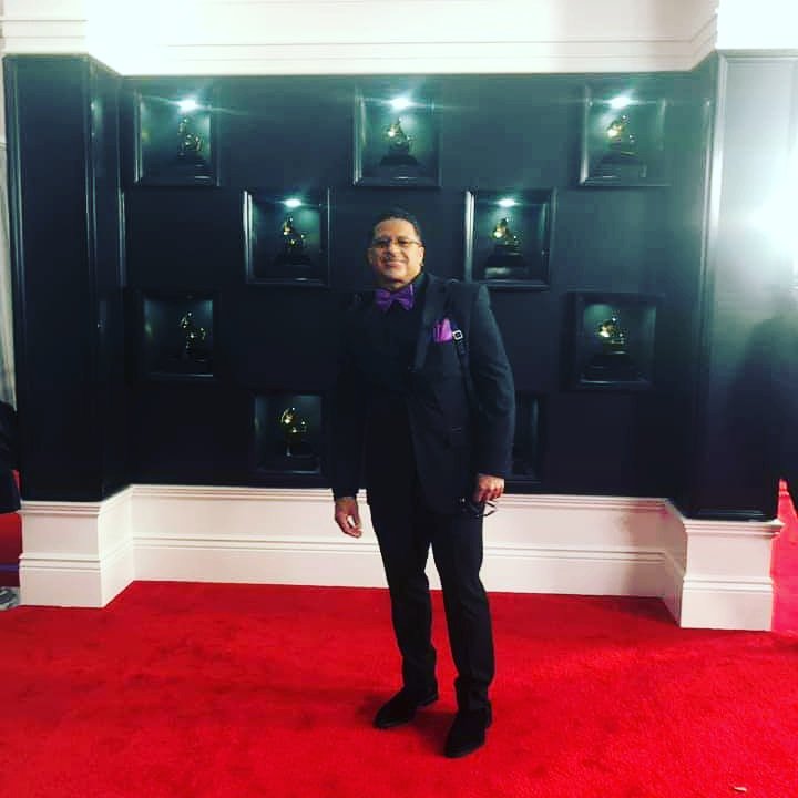 Take6official's tweet photo. Did ya hear? Mark won a GRAMMY! #winbig #grammy #markkibble #spiderman https://t.co/u29GJCqGQr