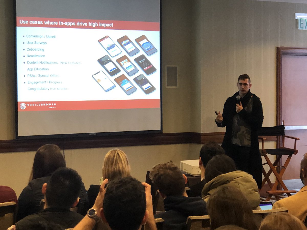 TheNeura's tweet photo. The best mobile engagement session you’ll hear at #MGS19 - @andy_carvell from @phituregrowth about the untapped in-app messaging channel and what it could mean for your mobile business. #UserCommunication #MobileEngagement @mobilegrowthMGS https://t.co/G4zmrTSUF6