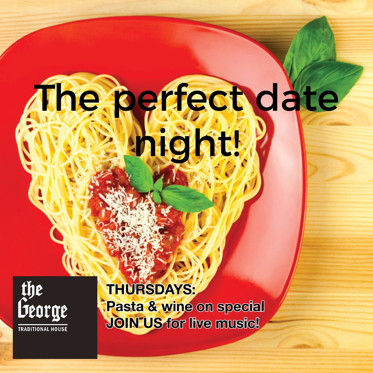 Happy Valentines Day? If you don't have plans, note we have WINE and PASTA on special tonight, making it the perfect date night! #valentines #romantic #okotoks