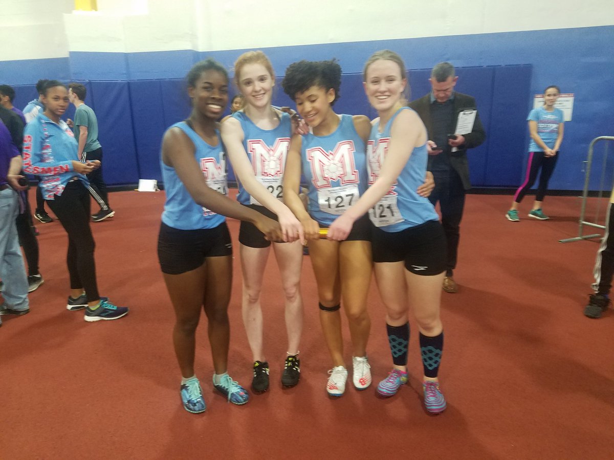 Girl's 4x200 team with a new school record 1:46.99, 2nd place at regionals and state Qualifier.  The team of Grace, Isabella, Makayla and Khristen.
