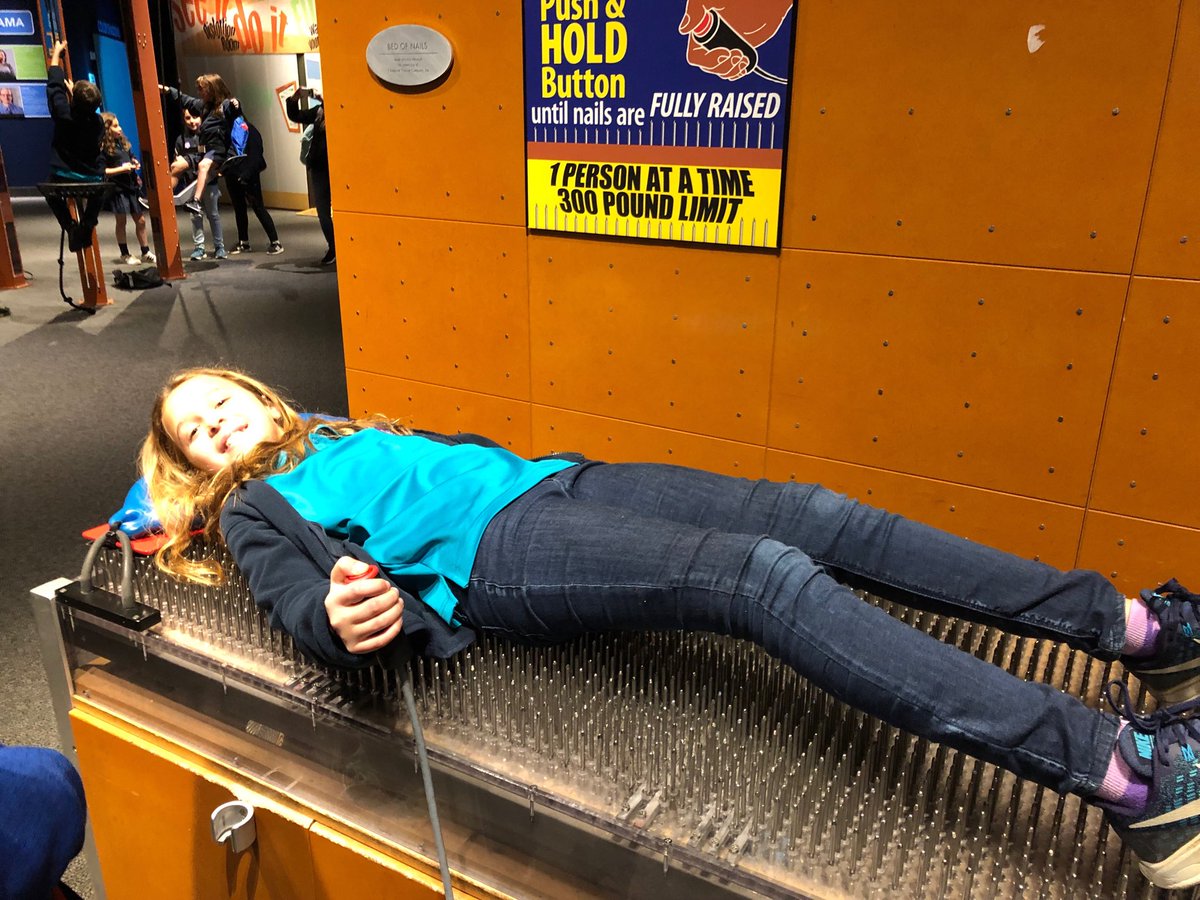 Nothing like taking a nap on a bed of nails! #davis5