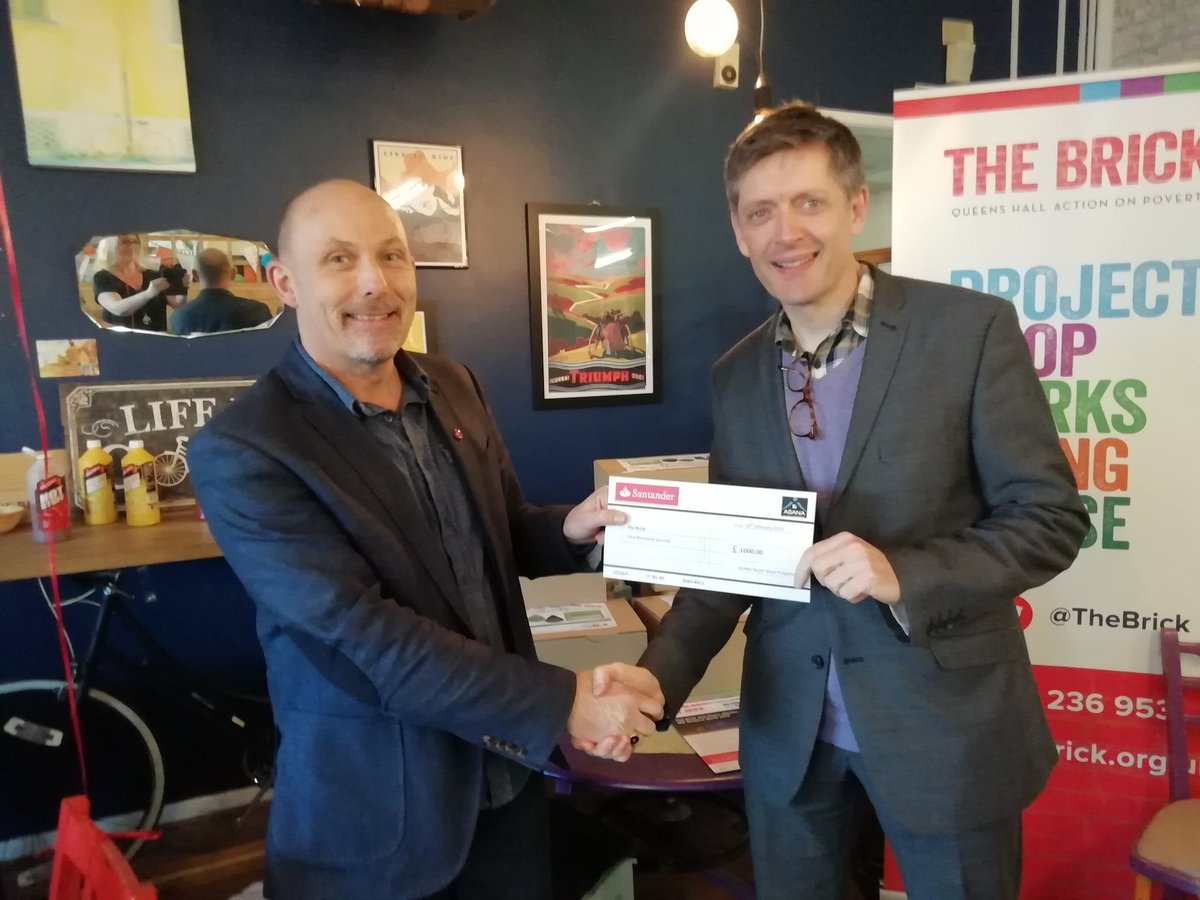 TheBrickWigan's tweet image. Thanks to Howard from @Howard_Asana Properties for their continued support. Howard presents a cheque to Business Director @GedMBretherton at the Bricks Business Breakfast. Many thanks.