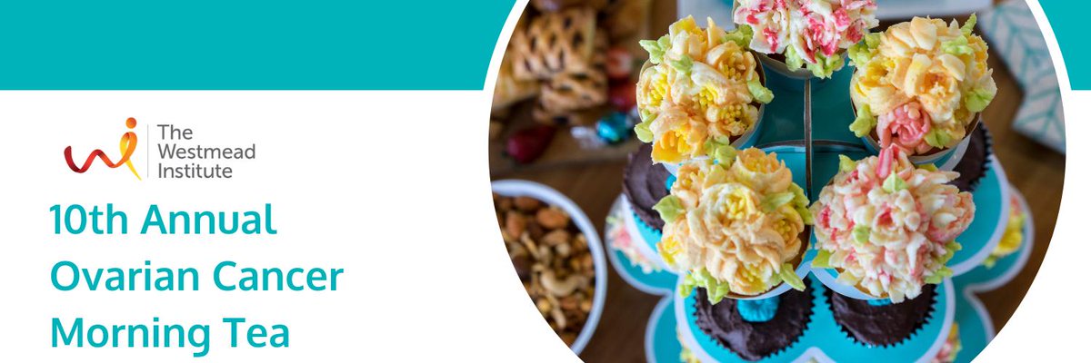 WestmeadInst's tweet photo. Don’t miss out! RSVP to our Ovarian Cancer Morning Tea today to secure your place. Learn about ground-breaking research at Westmead, hear patient stories, and participate in fundraising activity to help support #ovariancancer research. RSVP: https://t.co/6BCWWByZkX https://t.co/QtaLlP3lyh