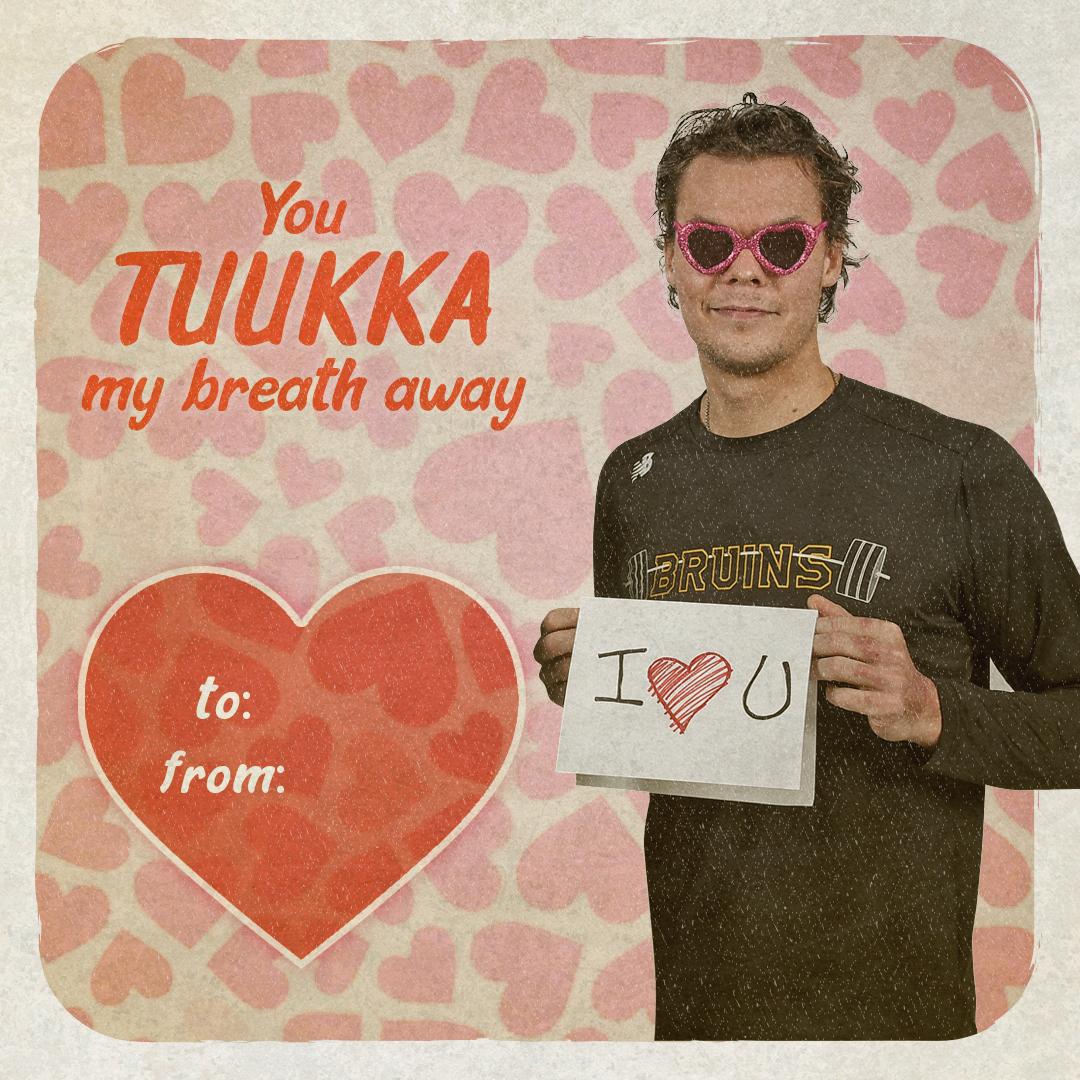 NHLBruins's tweet photo. #ValentinesDay #NHLBruins https://t.co/TYlqXNW4RK