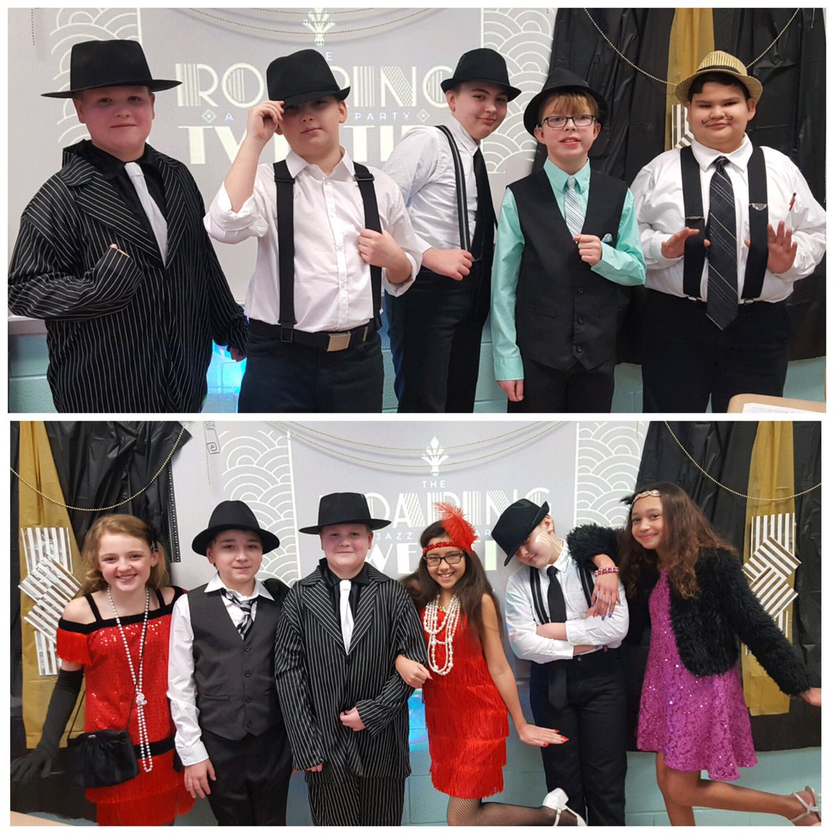 KittrellSchool's tweet photo. Our 5th graders had a roaring good time reliving the 1920’s! #theroaringtwenties @rucoschools #setthestagetoengage https://t.co/fuVHZDfgT0