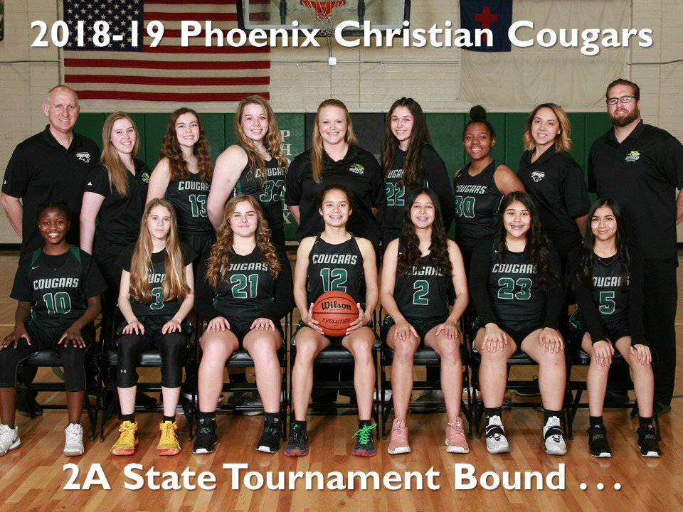 PC_CougarsAD's tweet photo. 2A Girls State Tournament gets underway Friday! Congrats to @PCWomensHoops  Cougars face Thatcher on Friday - 1:30 pm at Bradshaw Mountain HS. If you can't make the game in person ... listen live here: https://t.co/nEp6d9MPbe https://t.co/GEejzUiU15