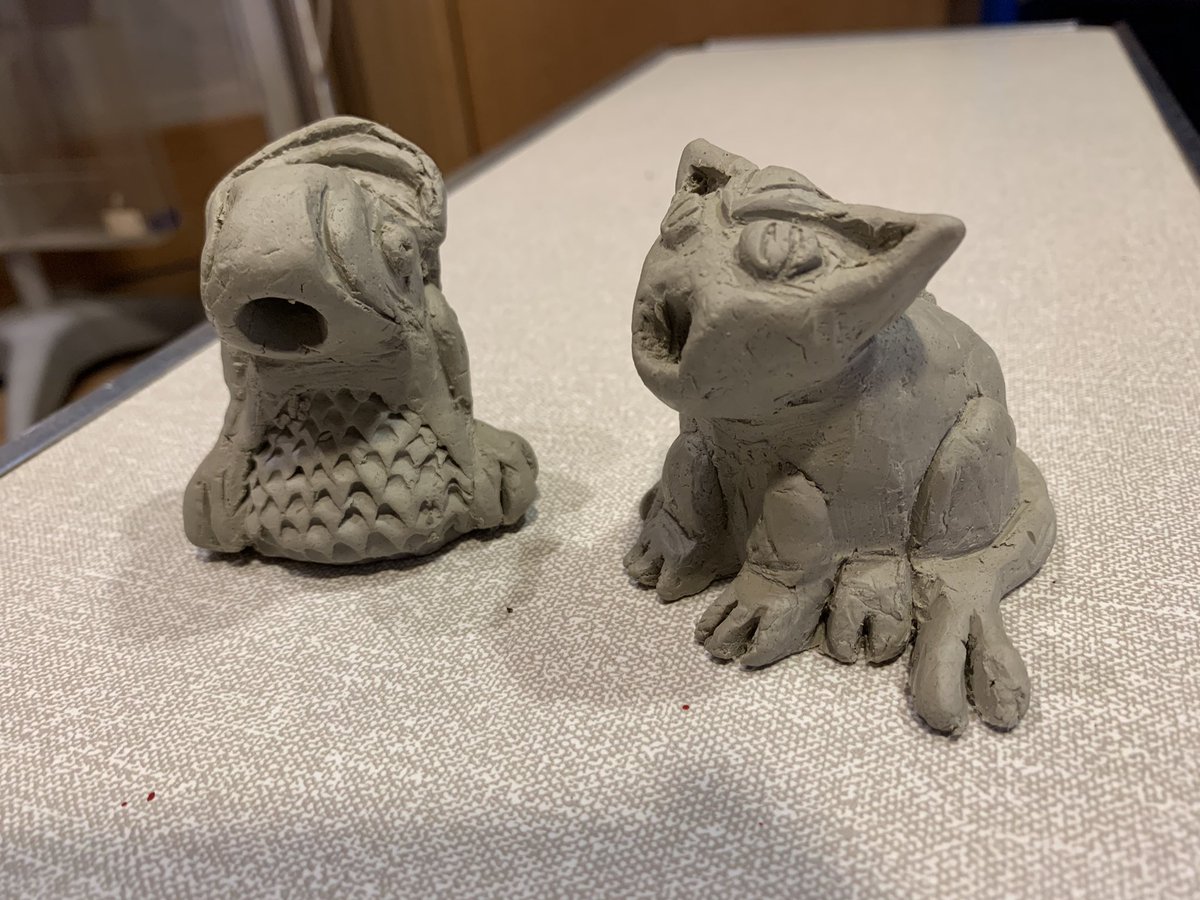 Got my hands into some clay today because...it’s Gargoyle Week next week @No1Cathedral! Come by and make your own gargoyle friend! #gregorythegargoyle #canterburycathedral