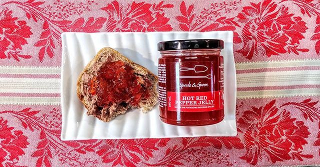 Happy Valentines Day from @dufferingrovemarket. Come visit us here today, and try our Hot Red Pepper Jelly with <a href="/monfortedairy/">Monforte Dairy</a>  beautiful Formidable. Chocolate with goat cheese...enough said! bit.ly/2GHySmp