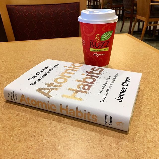sparkplugcoach's tweet photo. Catching some nice JamIcan coffee Buzz, and digging deeper into Atomic Habits, in my margin time before my 5pm coaching client arrives? Yes, please - and thanks for the nice Café space, Wegman’s! Life is good. #coaching #sparkplugcoaching #ilovemyclients… https://t.co/0V3cqDY71f https://t.co/vJBkC0H2iH