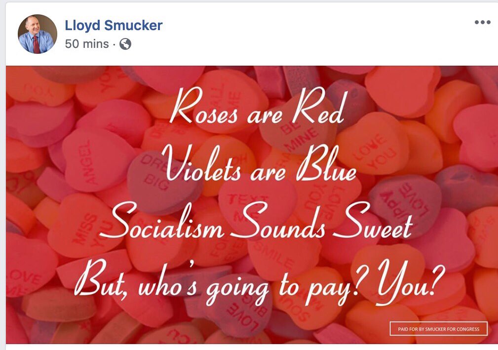 jonathansmucker's tweet image. My cousin @RepSmucker sure loves his billionaire donors!! ❤️❤️❤️ #pointcounterpoint #HappyValentinesDay2019