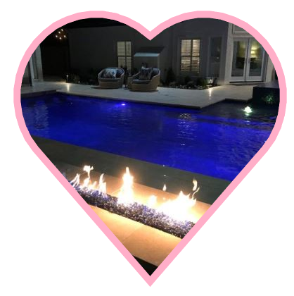 RobertsonPools's tweet photo. Happy Valentine's Day! Fire features really turn up the heat on any pool design, helping create a lovely setting for a romantic dinner this Valentines. 🔥❤️ https://t.co/HLORO8OhAK
