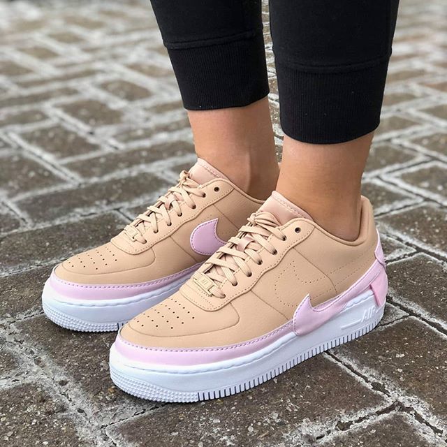 air force 1 tan and pink