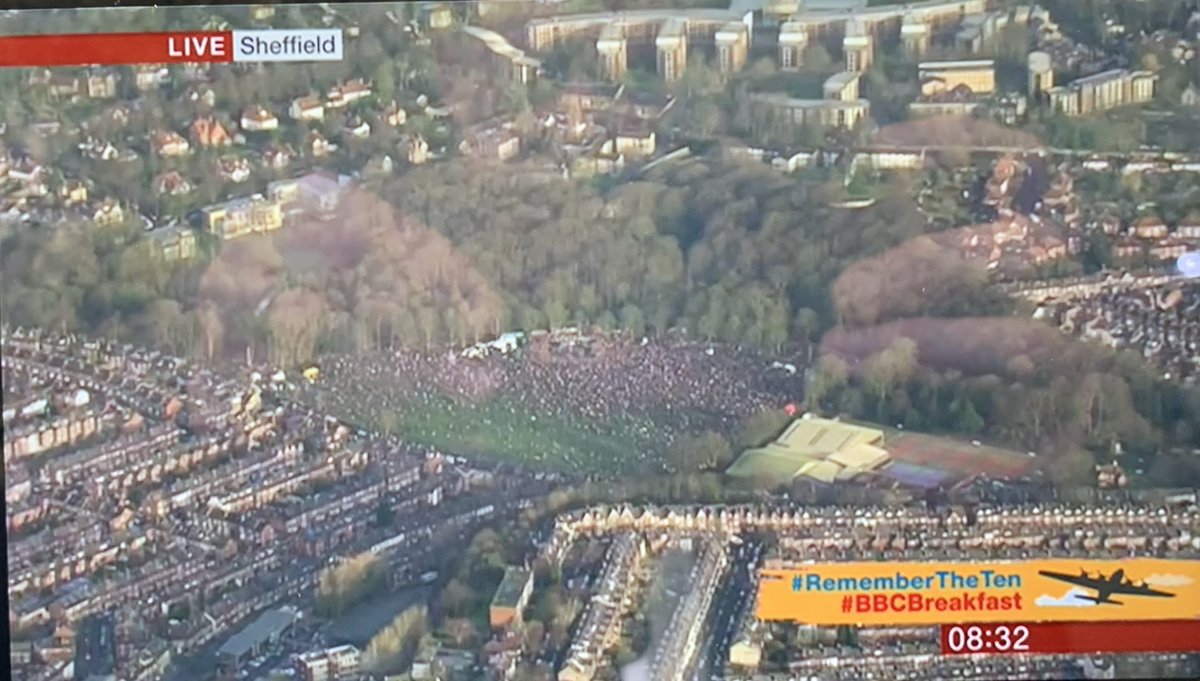 mrdanwalker's tweet image. I knew Sheffield wouldn’t let us down. Wow! This is the most incredible thing I have ever been involved in. From asking Tony if he was ok... to this in 6 weeks. He’s amazing... you’re amazing... this is amazing 😢🛩
#TonyGotAFlypast
#RememberTheTen 
#BBCbreakfast