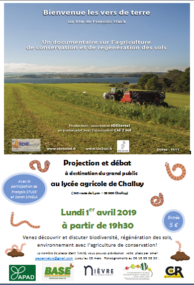 📢 A vos agendas : réservez la date du lundi 1er avril au lycée agricole de Challuy : projection-débat sur les 🗝️🔑  d'une agriculture vertueuse.
Ouvert à tous ceux qui veulent discuter #biodiversité, #agroécologie, #nature, #environnement, ...
vimeo.com/306573154?ref=… …