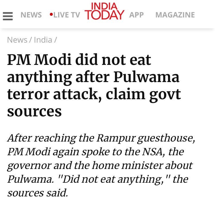 Why would PM worry about mourning or condemning when he has sources. Sources who claim the rally was cancelled due to attack, even when PM said at his speech that it was cancelled due to weather! Or that he was uninformed even when he had used phone for a rally!6