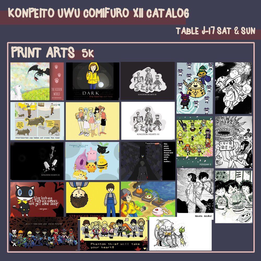 konpeito_UwU's tweet photo. KATALOG PART 2
berikut ini adalah katalog final kami untuk #comifuro12 #comifuro2019 #comifuroxii https://t.co/HPEacVohu7