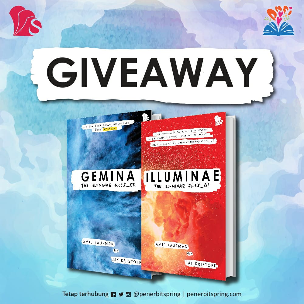 jilansy's tweet image. 🖖 GIVEAWAY 🖖

➳ #Illuminae &amp;amp; #Gemina untuk SATU Pemenang

➳ FOLLOW @PenerbitSpring!
➳ Reply twit ini dengan SARAN untuk #PenerbitSpring ---boleh saran judul u/diterbitkan, bonus hadiah pre-order, atau lainnya
➳ Mention DUA teman kamu!

➳ Berakhir 25/02/2019 pukul 23.59 WIB