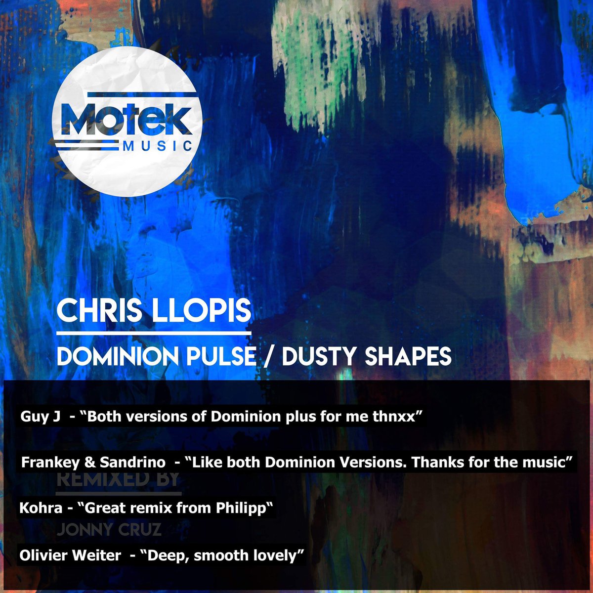 Out now on Beatport. Chris Llopis’s new EP - with Jonny Cruz and Philipp Gonzales on remix duty
