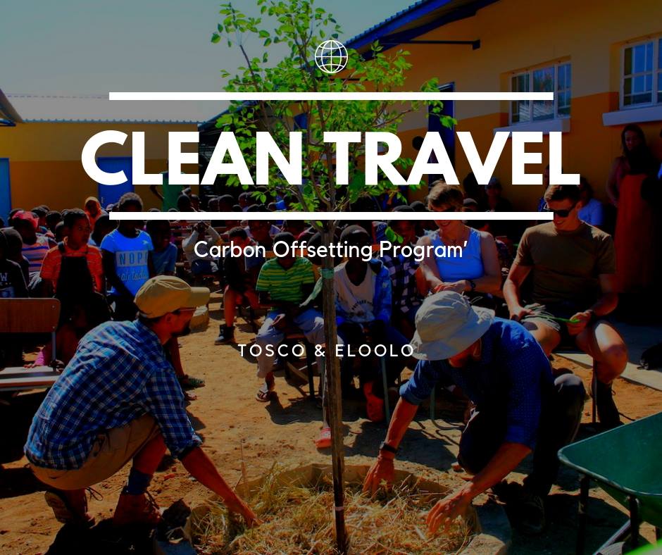 The tourism sector in Namibia contributes a huge amount of the country’s carbon emissions by 🛩, 🚗, living in lodges 😟. TOSCO with Eloolo Permaculture Initiative brings you the  ‘Carbon Offsetting Program’ 🤩 

#itisuptous #namibia #cleantravel #futureistoday #conservations