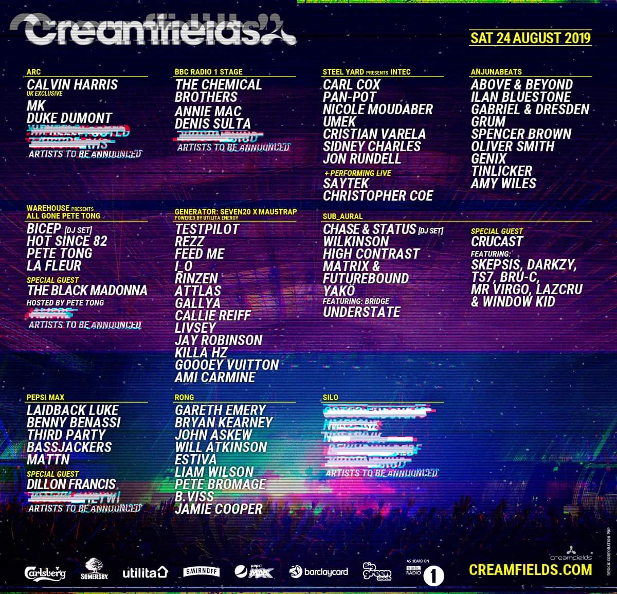 Creamfields 2019 you say with <a href="/rongevents/">Rong Events</a> . Oh go on then !!!