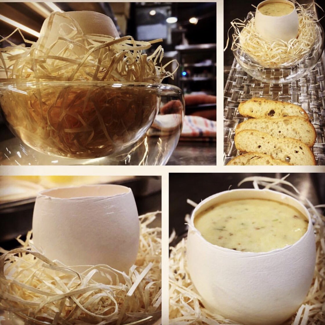 ¿Quién no ha pensado alguna vez en probar un huevo de oca?Pues bien,aquí lo tenemos.Es un "Revuelto de huevo de oca con foie,ájeles tiernos y jamón" #urrechuoficial #cielodeUrrechu #akangasbyurrechu  #restaurantesmadrid #deliciousfood