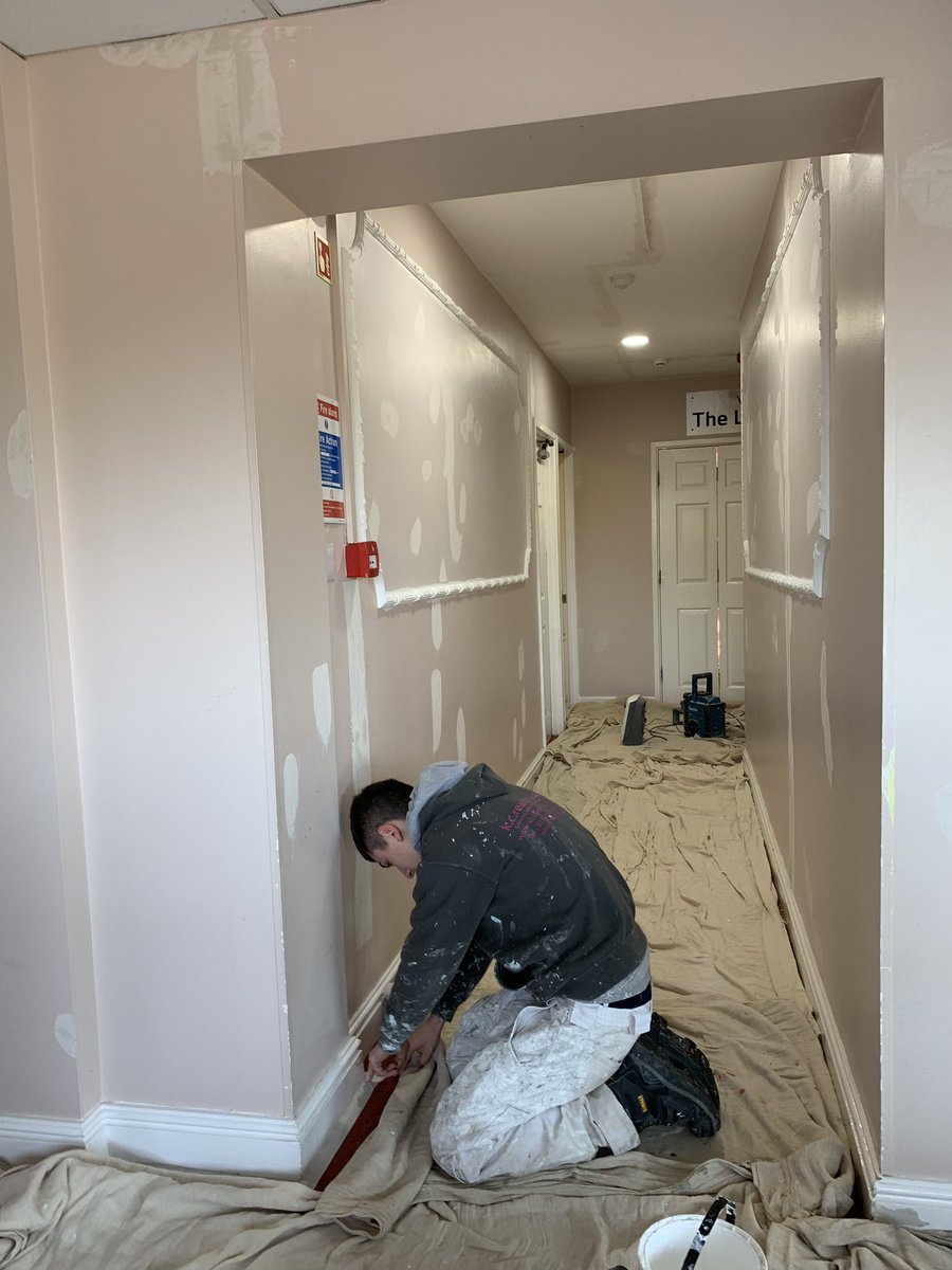 Phase 1 of Lincoln Golf Centre Re-Dec well on it’s way #Functionroom #Decorating keeping appearance up for some more cracking nights here #Golf #Lincoln